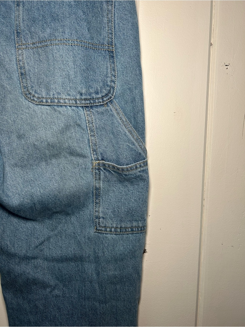 Carpenter Jeans Size 4 - BooHoo Wide Straight Leg Carpenter Jeans - Picture 7 of 9